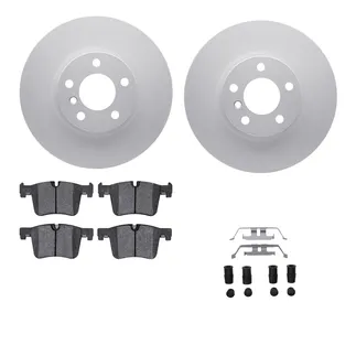 R1 Concepts WDUH1-31287 Carbon Series Brake Rotors W/ 5000 Oep Brake Pads & Hdw